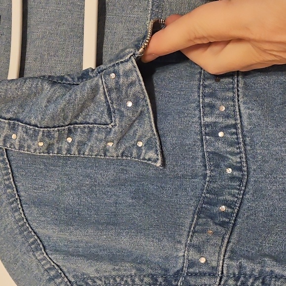 Cathy Daniels Vintage Full-zip Light Blue Jean Jacket - Picture 2 of 11